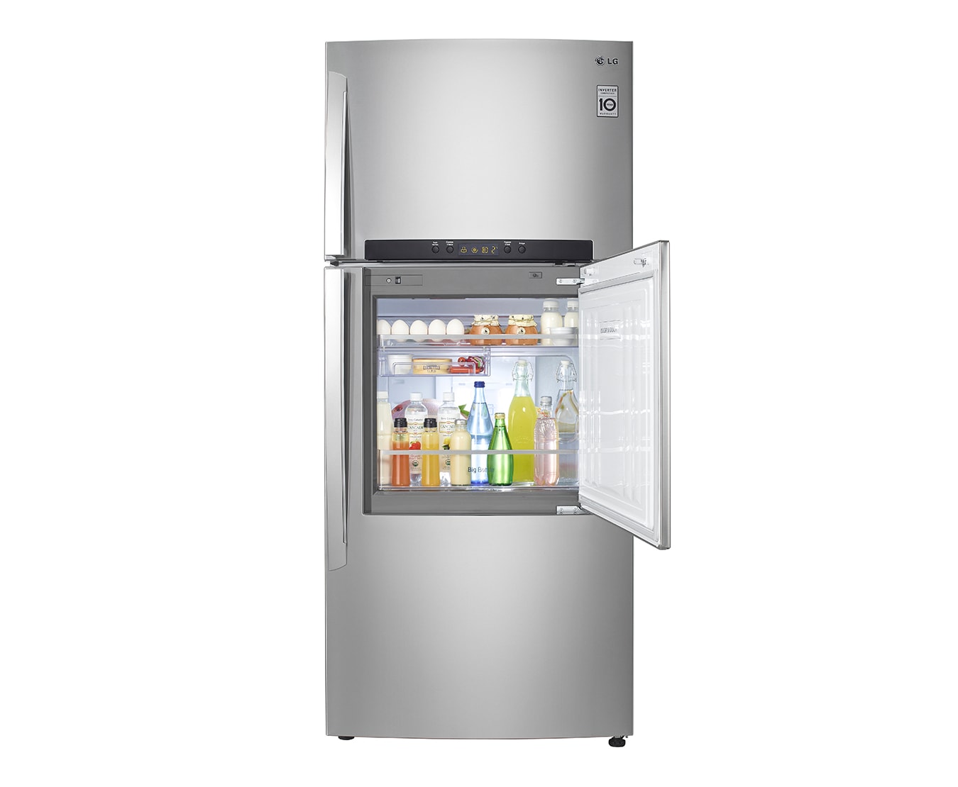 LG 510L STAINLESS STEEL VCM TOP FREEZER WITH DOOR-IN-DOOR™, GC-D512HLAL